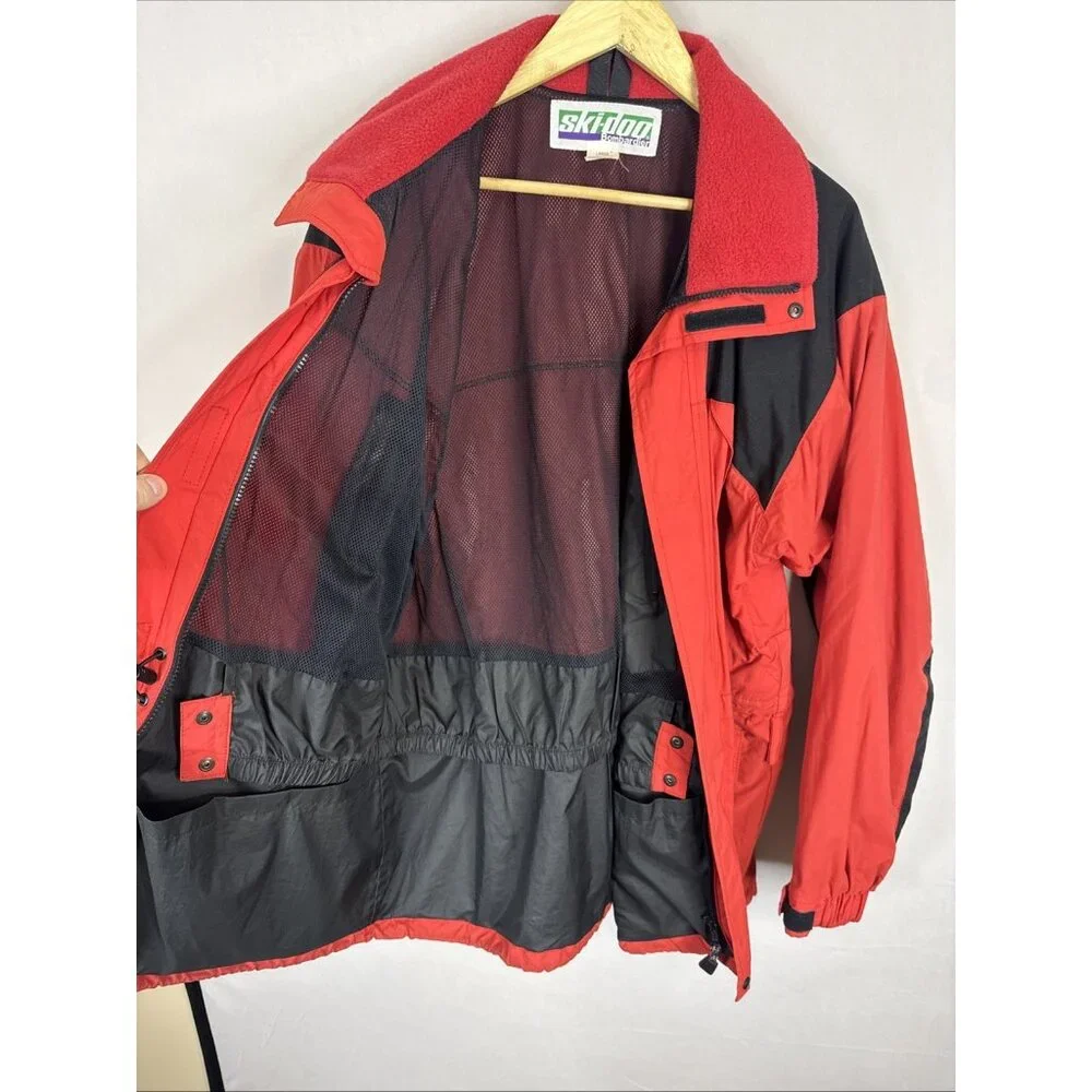 Vintage Ski-Doo Bombardier Men’s Jacket Large Red Black Snowmobile Coat‎ Canada